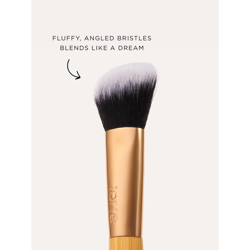 concealer paw brush - angled for seamless application
